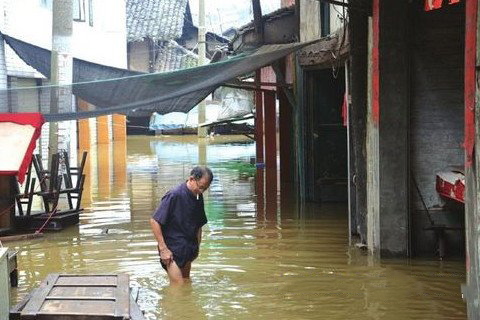 梦见水淹房子