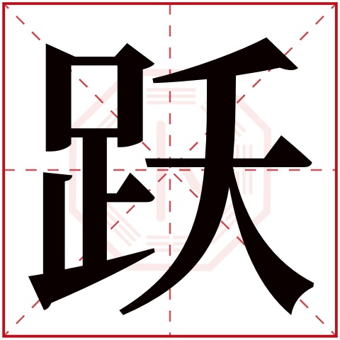 跃字五行属什么，跃字在名字里的含义